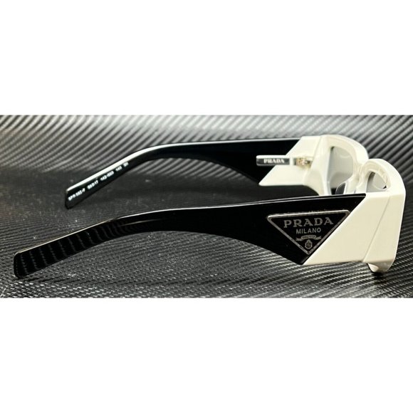 Prada Men's White Dark 55mm Two Tone Sunglasses - Picture 3 of 4